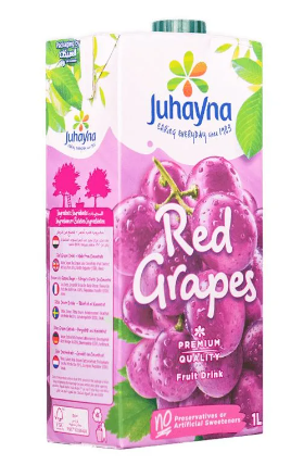Juhayna Red Grapes Juice - 1L