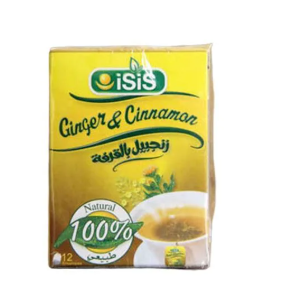 iSiS Ginger & Cinnamon Herbal Drink -12 Bags